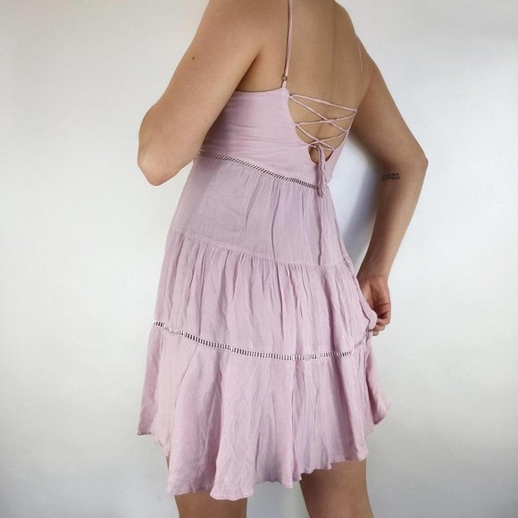Pastel Pink Babydoll Dress - Picture 4 of 4
